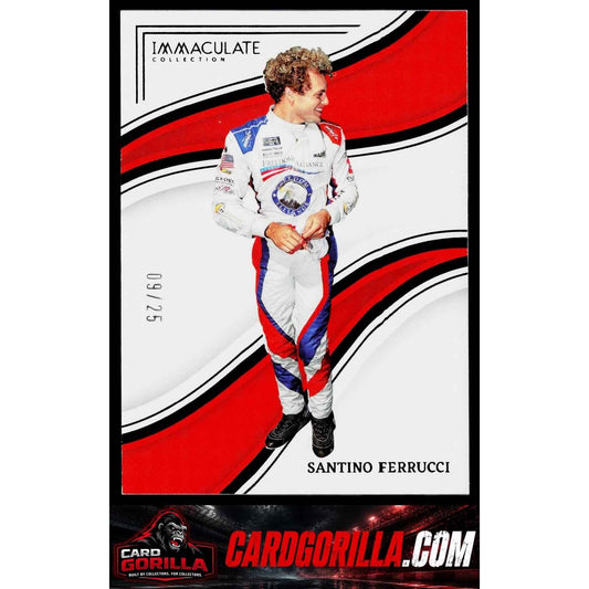 2023 Panini Chronicles #37 Santino Ferrucci Immaculate Black #/25