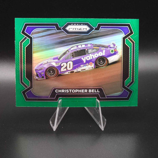 2024 Panini Prizm Racing Rides Green Prizm #97 Christopher Bell - NASCARD.shop
