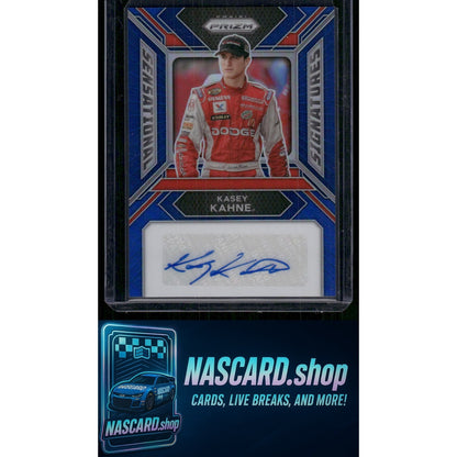 2024 Panini Prizm #SS-KKE Kasey Kahne Sensational Signatures Blue #/49