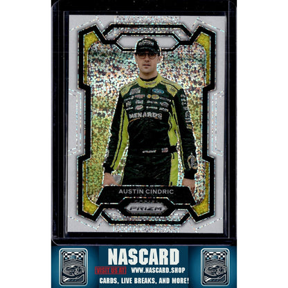 2024 Panini Prizm #96 Austin Cindric White Sparkle - NASCARD.shop