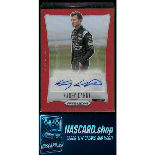 2024 Panini Prizm #TS-KKE Kasey Kahne Throwback Signatures Red #/60