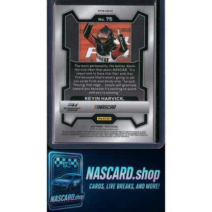 2024 Panini Prizm #75 Kevin Harvick White Sparkle