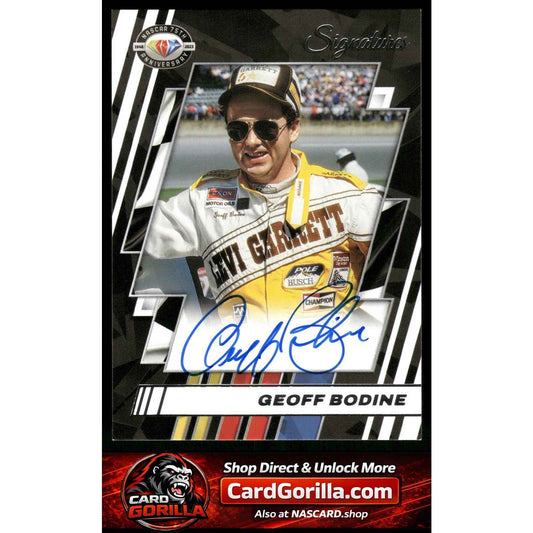 2026 Donruss #75-GB Geoff Bodine NASCAR 75th Anniversary Signatures