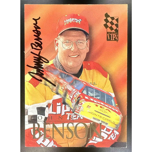 1996 Press Pass VIP Johnny Benson #NNO Auto