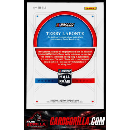 2023 National Treasures Terry Labonte Treasures Of The Hall Holo Silver #/49