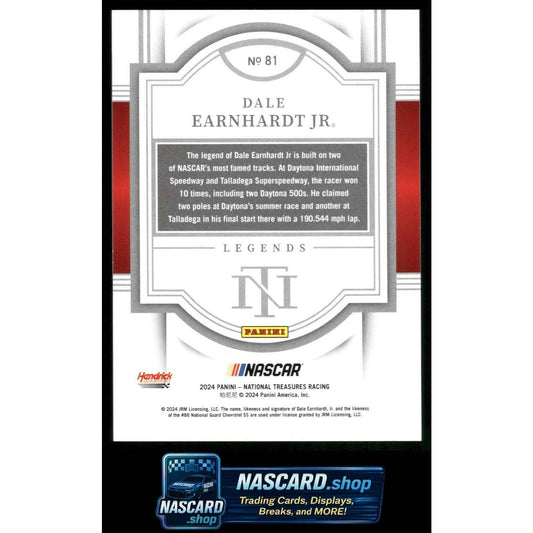 2024 Panini National Treasures #81 Dale Earnhardt Jr Holo Silver #/25