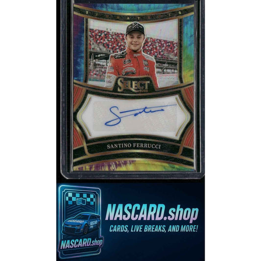 2025 Select Racing #S-SFC Santino Ferrucci Signatures Tie-Dye Prizms #/25