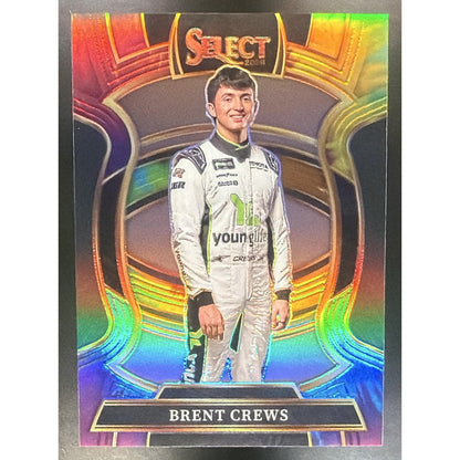 2026 Panini Select NASCAR Brent Crews #62 Set - Grandstand Tie-Dye Prizms /25