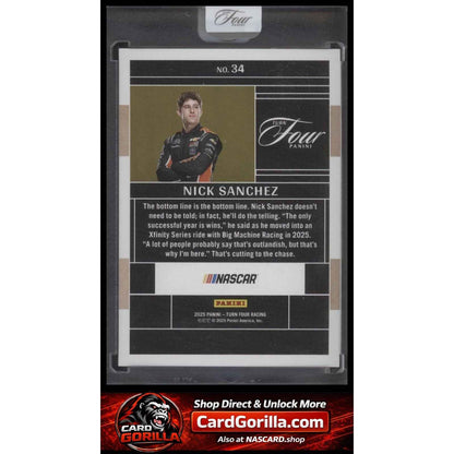 2025 Panini Turn Four #34 Nick Sanchez #/75