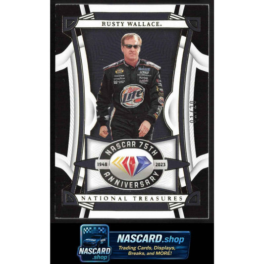 2023 Panini National Treasures #46 Rusty Wallace Midnight #01/20