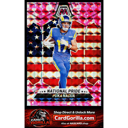2024 Panini Mosaic #264 Puka Nacua Mosaic Camo Pink