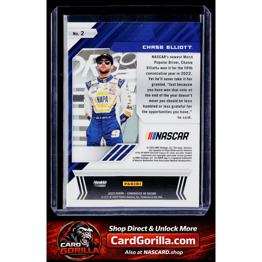 2023 Panini Chronicles #2 Chase Elliott XR Blue #/199