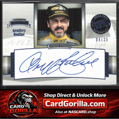 2012 Press Pass Legends #LG-GB Geoff Bodine Autographs Blue #/25