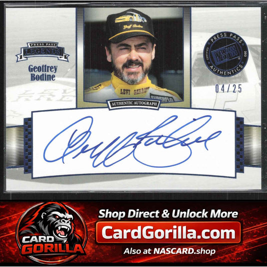 2012 Press Pass Legends #LG-GB Geoff Bodine Autographs Blue #/25