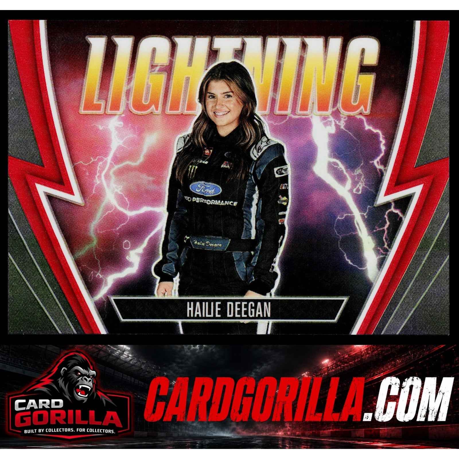 2023 Panini Chronicles #2 Hailie Deegan Lightning Red #/99