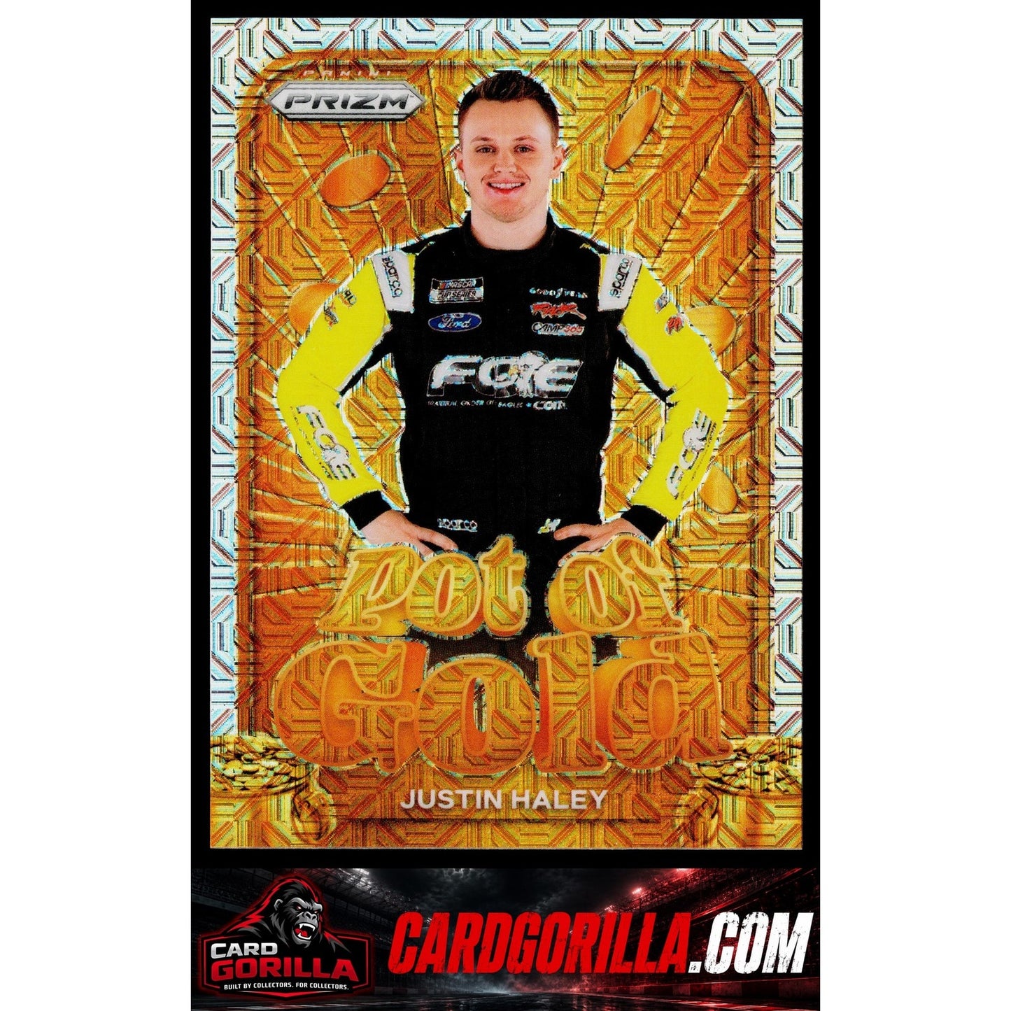 2024 Panini Prizm #14 Justin Haley Pot Of Gold Mojo #/25