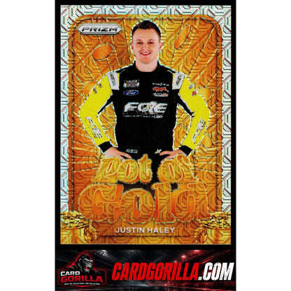 2024 Panini Prizm #14 Justin Haley Pot Of Gold Mojo #/25