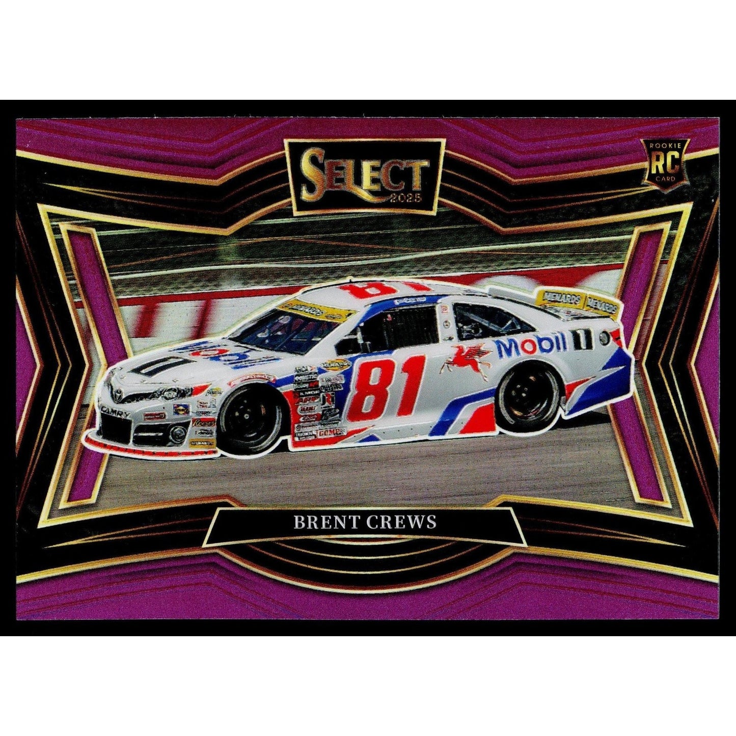 2025 Panini Select #141 Brent Crews Purple Prizms #/85 RC