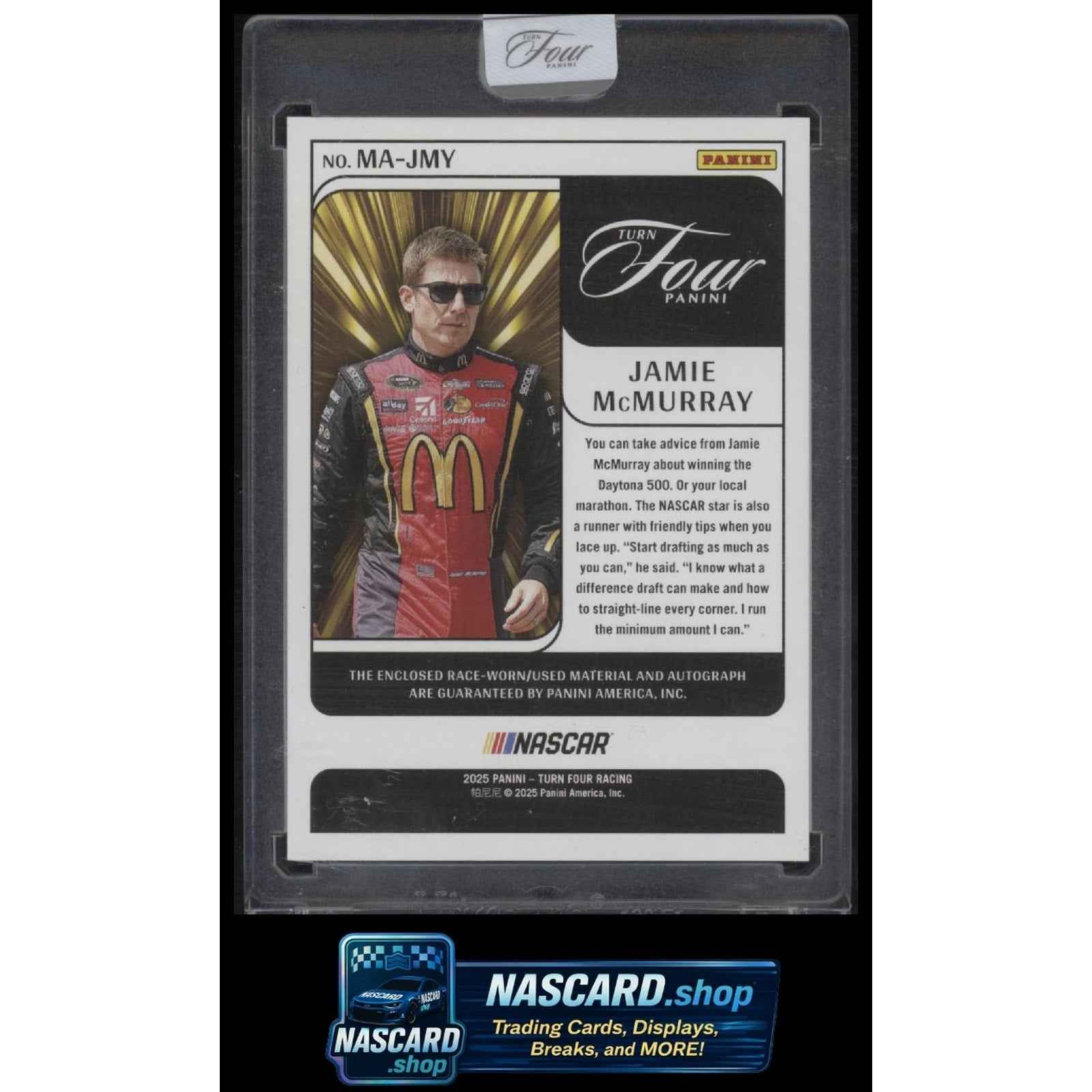 2025 Panini Turn Four Jamie McMurray Memorabilia Autographs Holo Silver #/75
