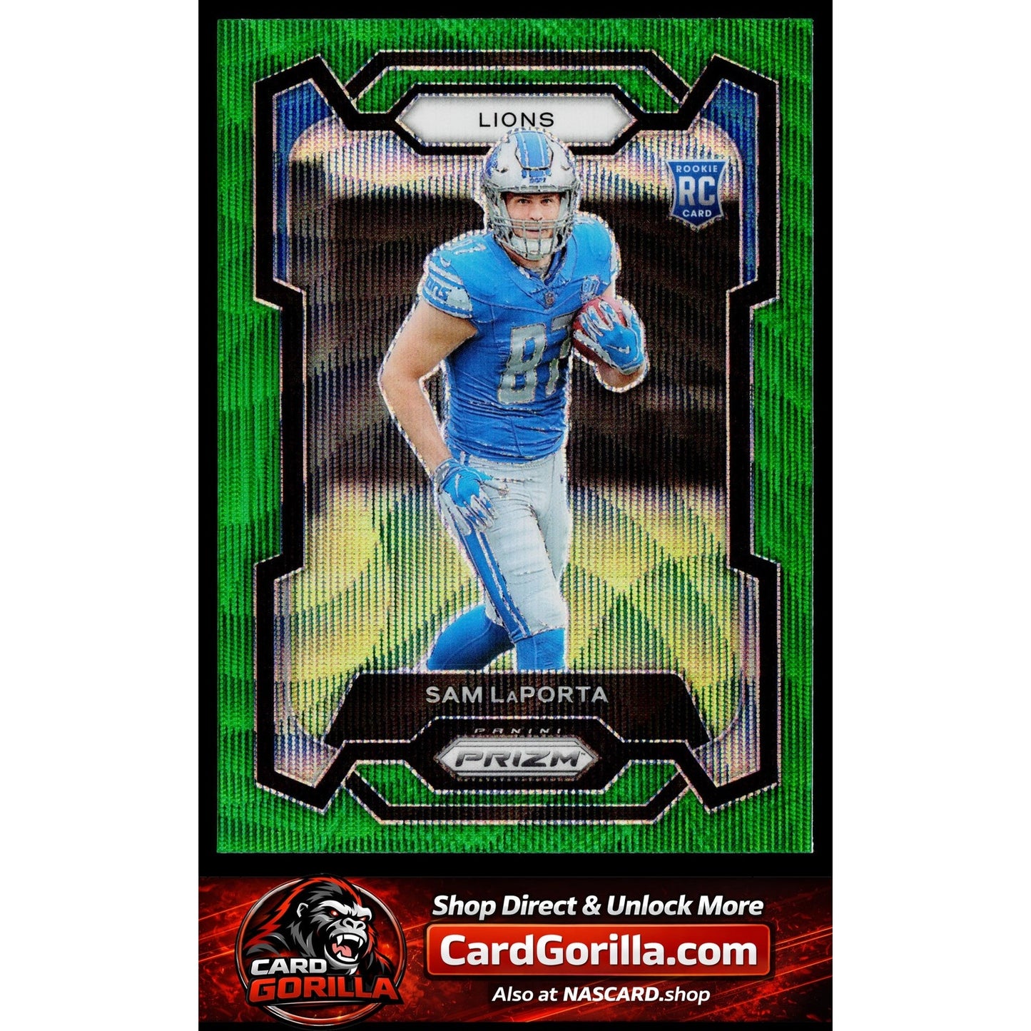 2023 Panini Prizm #332 Sam LaPorta Green Wave