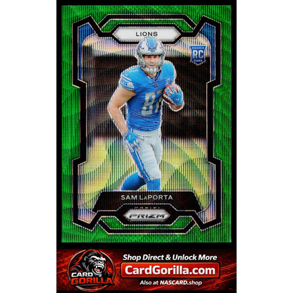 2023 Panini Prizm #332 Sam LaPorta Green Wave