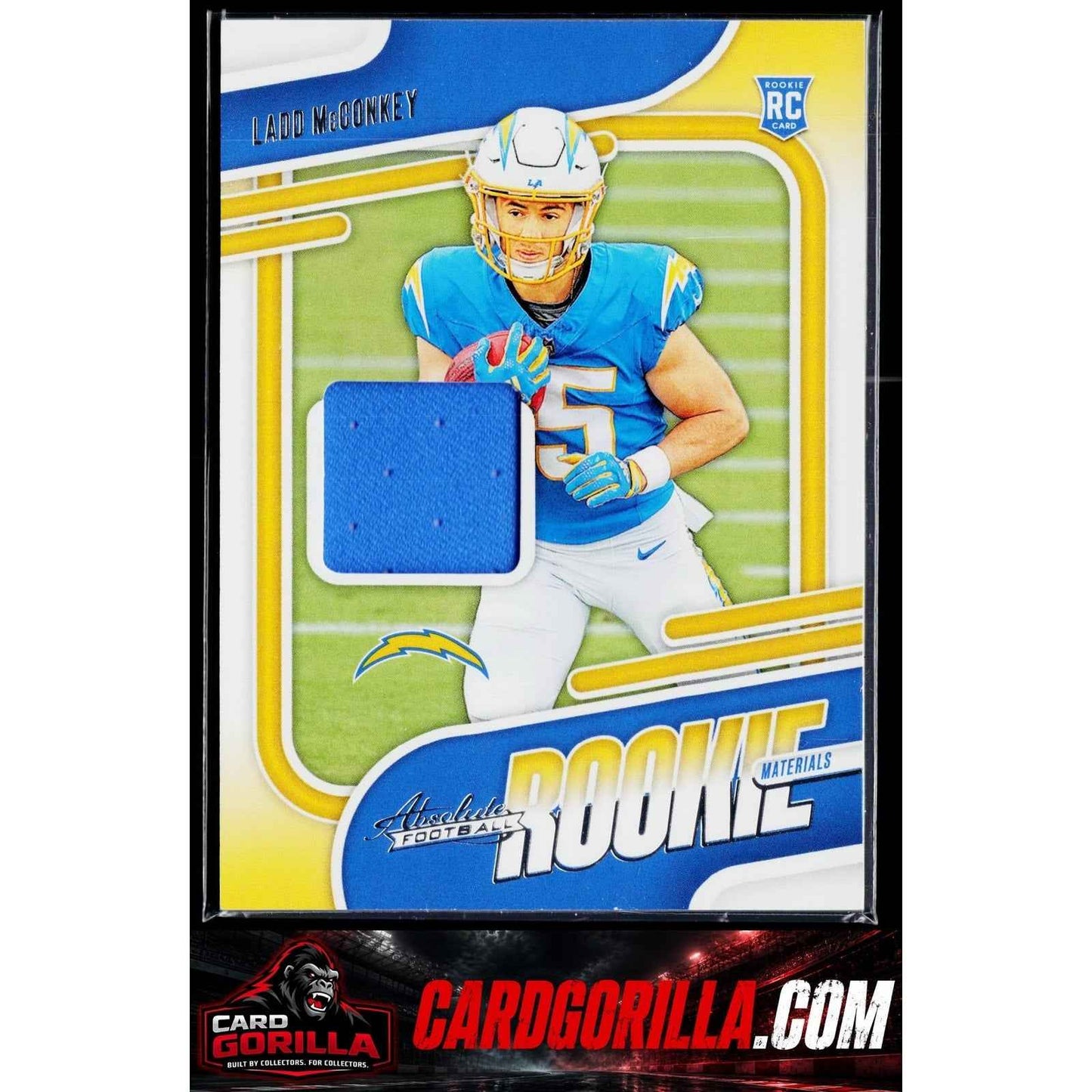 2024 Panini Absolute #ARM-LMY Ladd McConkey Absolute Rookie Materials