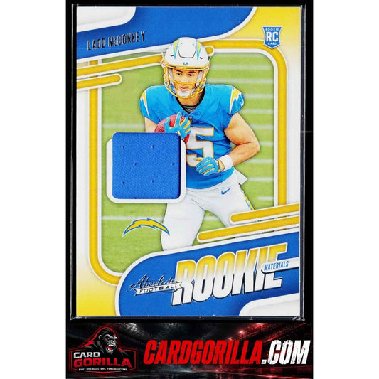 2024 Panini Absolute #ARM-LMY Ladd McConkey Absolute Rookie Materials