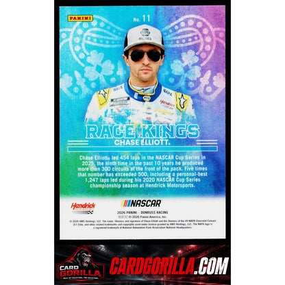 2026 Donruss #11 Chase Elliott Race Kings Diamond Plate #/199