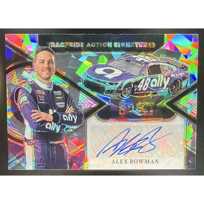2026 Panini Select NASCAR Alex Bowman Trackside Action Signatures Ice Prizms