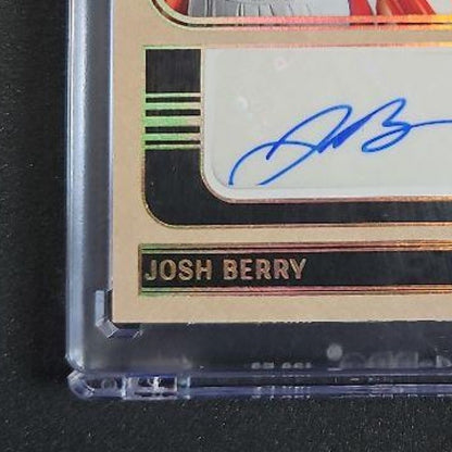 2025 Panini Turn Four NASCAR Josh Berry #MA-JBY Memorabilia Auto Holo Gold /5