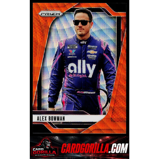 2025 Panini Prizm #22 Alex Bowman Orange Wave #/125