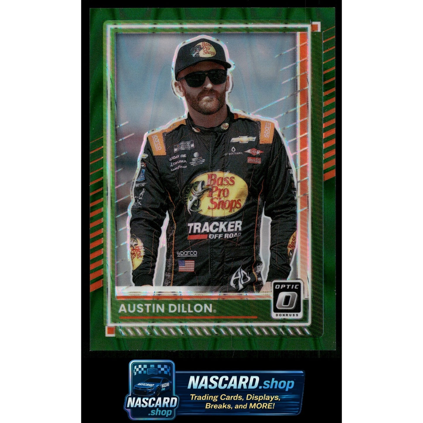 2025 Donruss #52 Austin Dillon Optic Green Swirl #/7