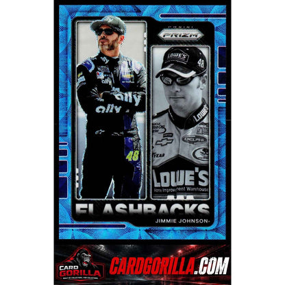 2021 Panini Prizm #71 Jimmie Johnson Carolina Blue Scope #/99