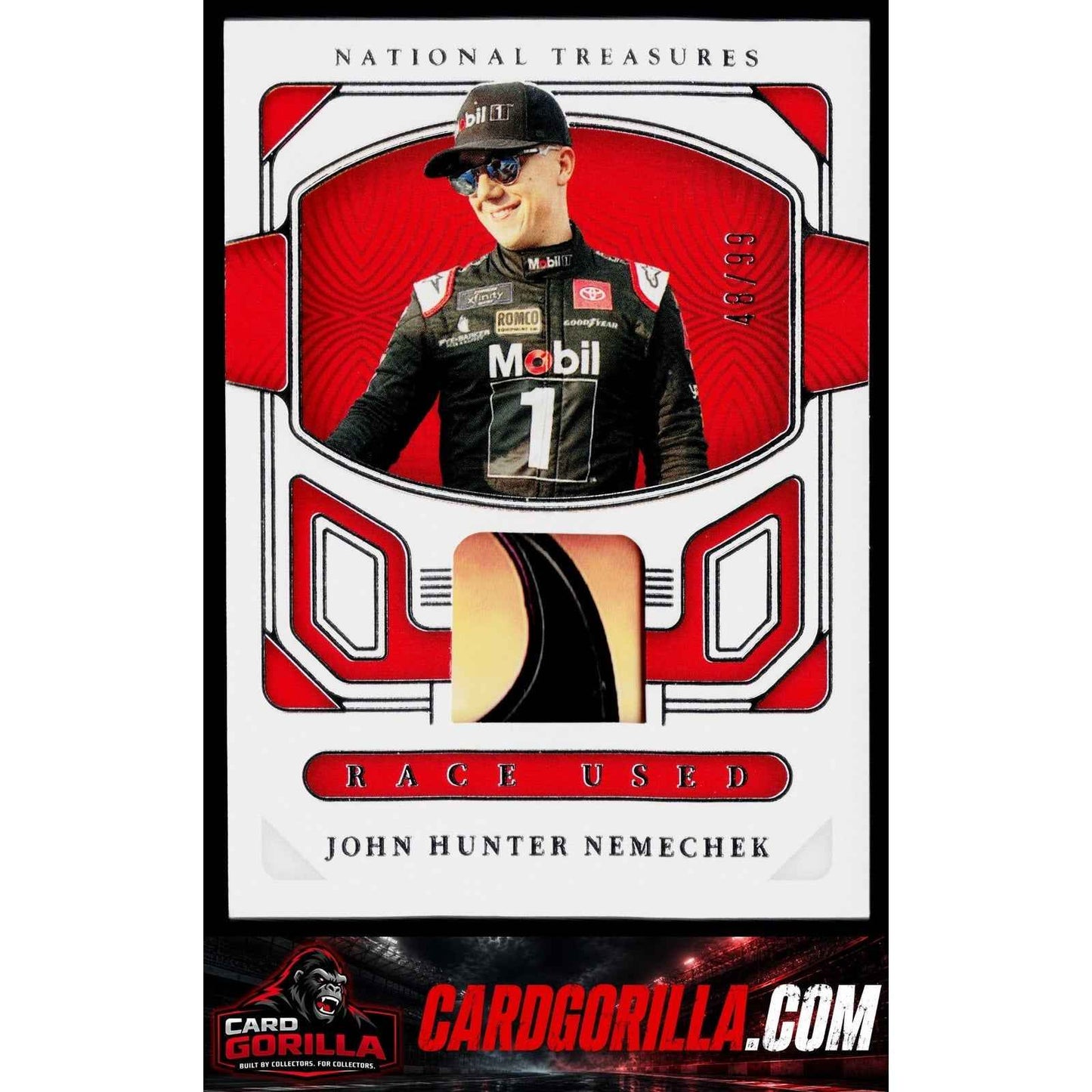 2023 National Treasures John Hunter Nemechek Race Used Sheet Metal #/99