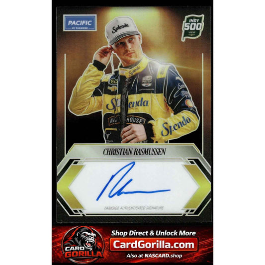 2025 Parkside Indy 500 Pacific #PP-CR Christian Rasmussen Signature Series