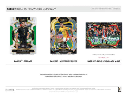 2025-26 Panini Select Soccer Road to the World Cup Blaster Box