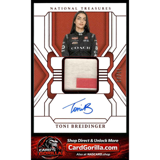 2024 Panini National Treasures #PP-TBR Toni Breidinger Premium Patches Red #/11