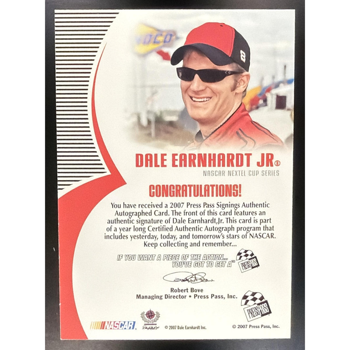 2007 Press Pass Dale Earnhardt Jr. #NNO Signings Auto