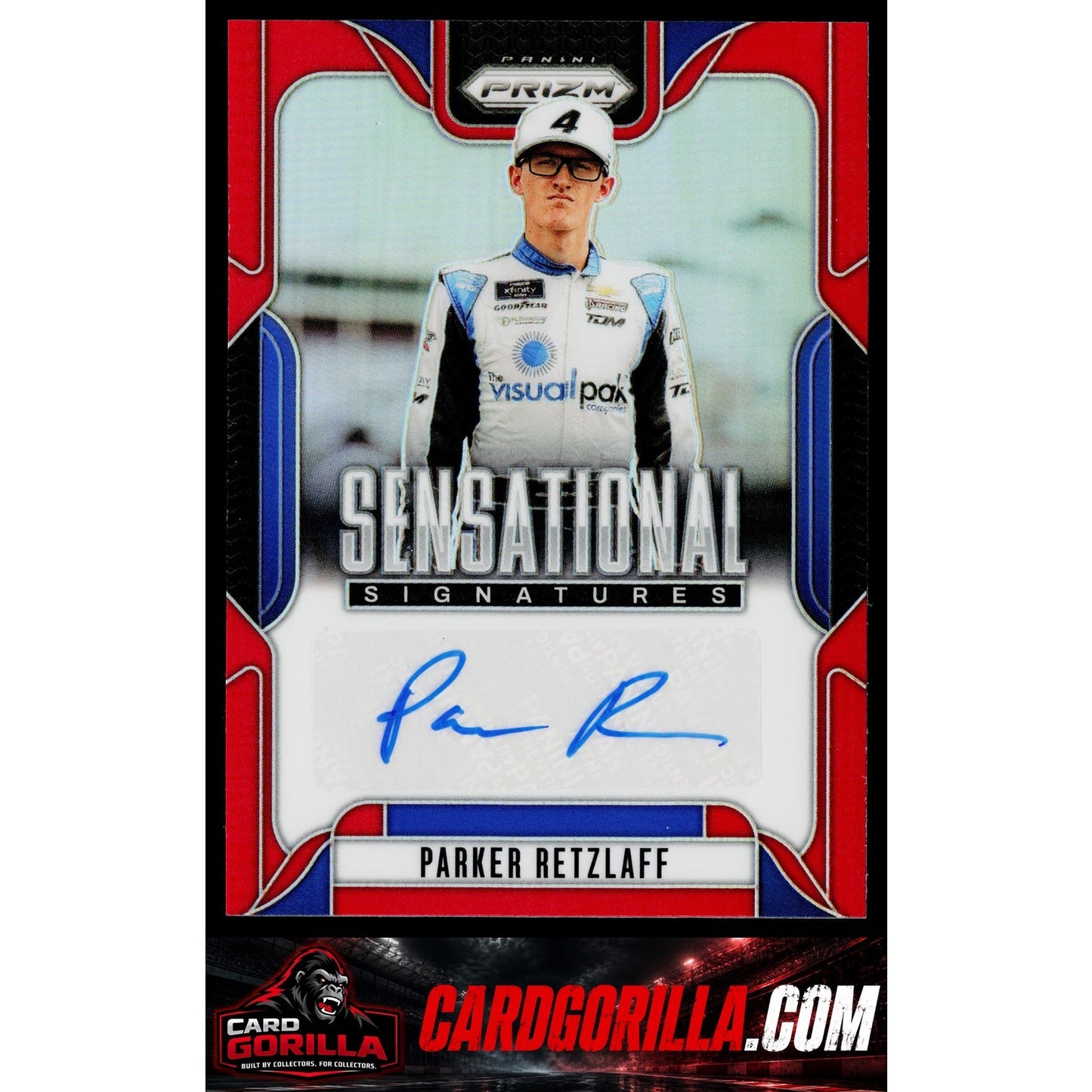 2025 Panini Prizm #SS-PRT Parker Retzlaff Sensational Signatures Red #/99