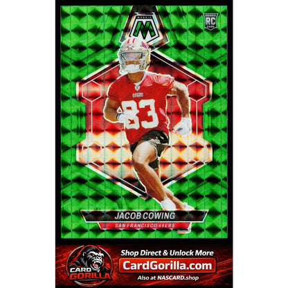 2024 Panini Mosaic #390 Jacob Cowing Mosaic Green