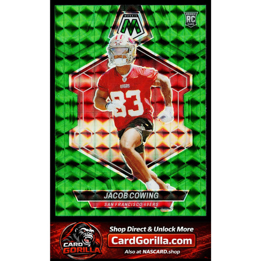 2024 Panini Mosaic #390 Jacob Cowing Mosaic Green