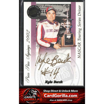 2002 Press Pass #NNO Kyle Berck Signings Gold #/50
