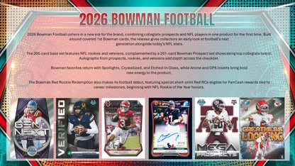 2026 Bowman Football Hobby Jumbo Box