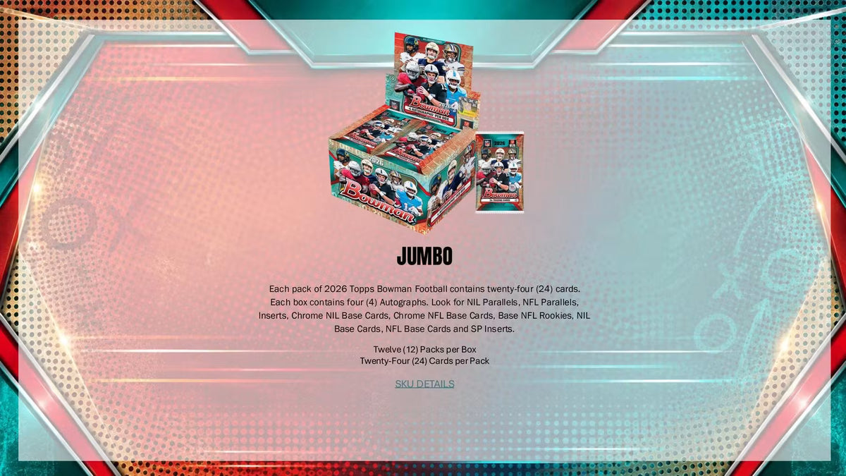 2026 Bowman Football Hobby Jumbo Box