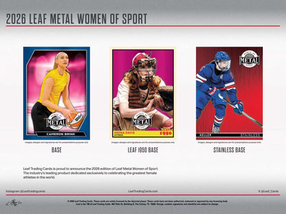 2026 Leaf Metal Women of Sport Hobby Box