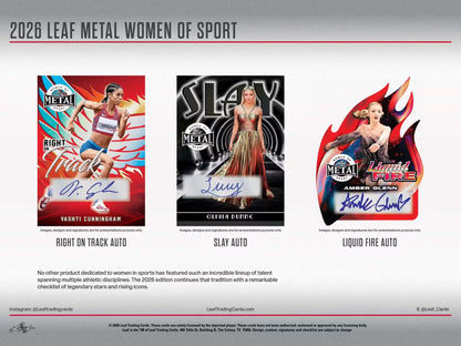 2026 Leaf Metal Women of Sport Hobby Box