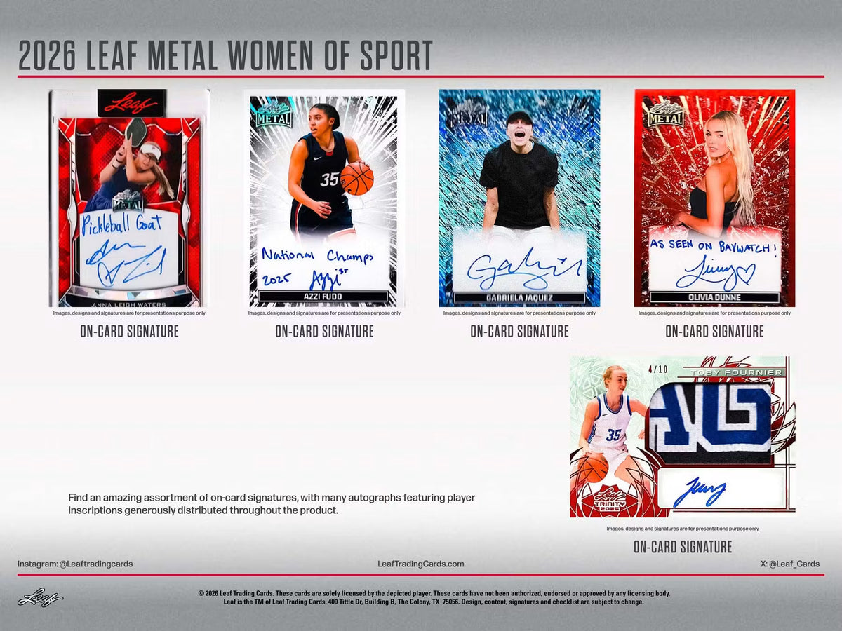 2026 Leaf Metal Women of Sport Hobby Box