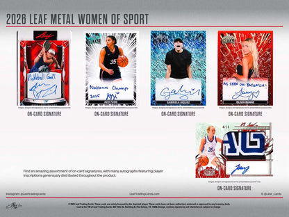 2026 Leaf Metal Women of Sport Hobby Box