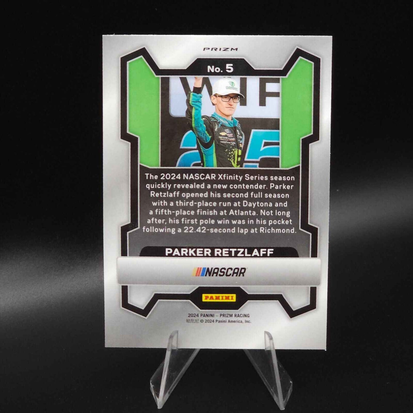 2024 Panini Prizm Racing - Silver Prizm #5 Parker Retzlaff - NASCARD.shop