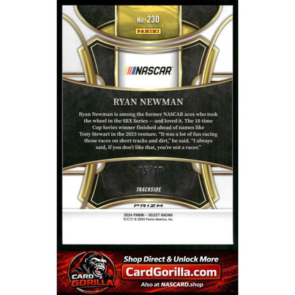 2024 Panini Select #230 Ryan Newman Gold Prizms #/10